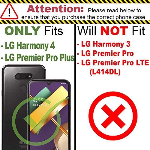 For Lg K41, Lg Harmony 4, Lg Premier Pro Plus (2020) Case Built In Screen Heavy Duty Shock-Absorption/High Impact Resistant Armor Holster Defender Case With Kickstand + Swivel Belt Clip Holster (Camo) #TOP1