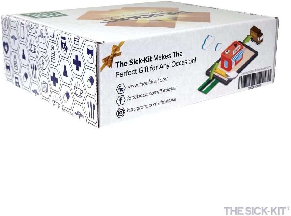 20+ Feel Better Essentials for Sick Days - The Original Wellness Box - Get Well Soon Gift Set Baskets - Mini Care Package 22 pc