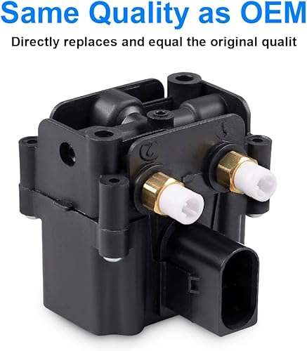 Miniatura 6 de JDMON Bloque de válvula de suspensión de aire compatible con BMW F07 F11 F01 F02 535i 550i 740i Alpina B7 2009-2017 compatible con 37206864215,