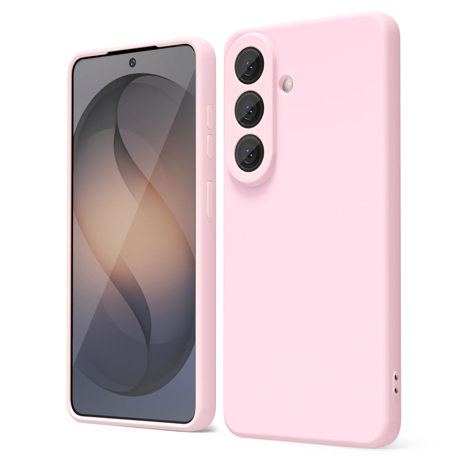 oakxco for Samsung Galaxy S24 Ultra Phone Case Liquid Silicone, Neon Bright Solid Color, Thin Slim Soft Rubber Gel Matte TPU Plain Simple Cover for Women Girl Cute, Hot Pink Fuchsia — view 401