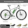 JEWMIA Kit de Conversion Moteur Roue Arrière 48V 1000W avec Le Pas écran LCD pour Le vélo Roue Arrière Électrique Kit de Conversion,27.5" #5