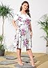 POSESHE Womens Plus Size Dresses Summer Short Slee... #4