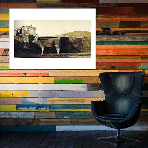 Affiche encadrée Young Bull par Andrew Wyeth format Small Mat - 6