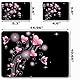 Laptop Haut Aufkleber Aufkleber, 12 13 13,3 14 15 15,4 15,6 Zoll Laptop Vinyl Haut Aufkleber Abdeckung Art Protector Notebook (2 Handgelenk Pad enthalten), wasserdicht abnehmbar, Rosa Herzen