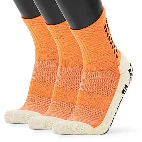 VCTINA 3 pares de Calcetines deportivos antideslizantes unisex con asa, calcetines deportivos transpirables, calcetines de correr, calcetines de senderismo, para baloncesto, yoga, senderismo Cover