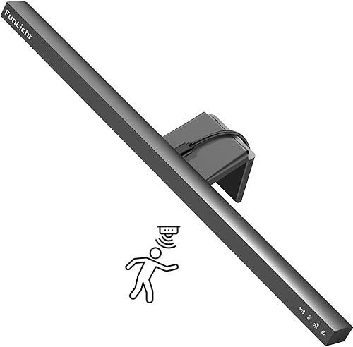 Barra de luz para monitor de computadora, lámpara de monitor de pantalla para cuidado de los ojos, lámpara de escritorio con detección de movimiento