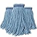 (3 Pack) Commercial Mop Head Replacement, Blue Cotton Looped End String, Industrial Cleaning Mop Heads Replacements Refill