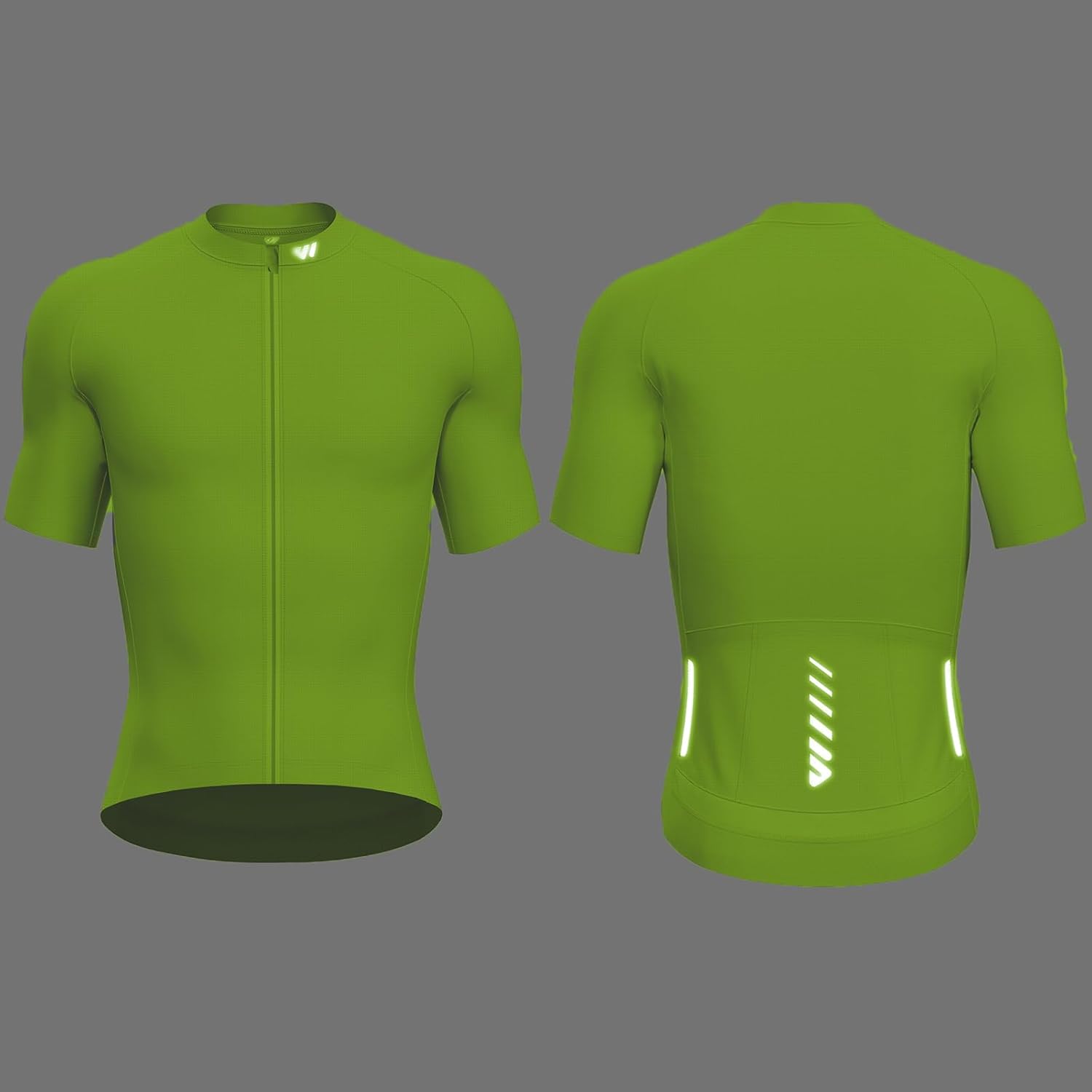 Lo.gas Cycling Jersey Men Short Sleeve, Road Bike Jerseys Full Zipper with Pockets, Bicycle Clothing Breathable Quick Dry - Image 5