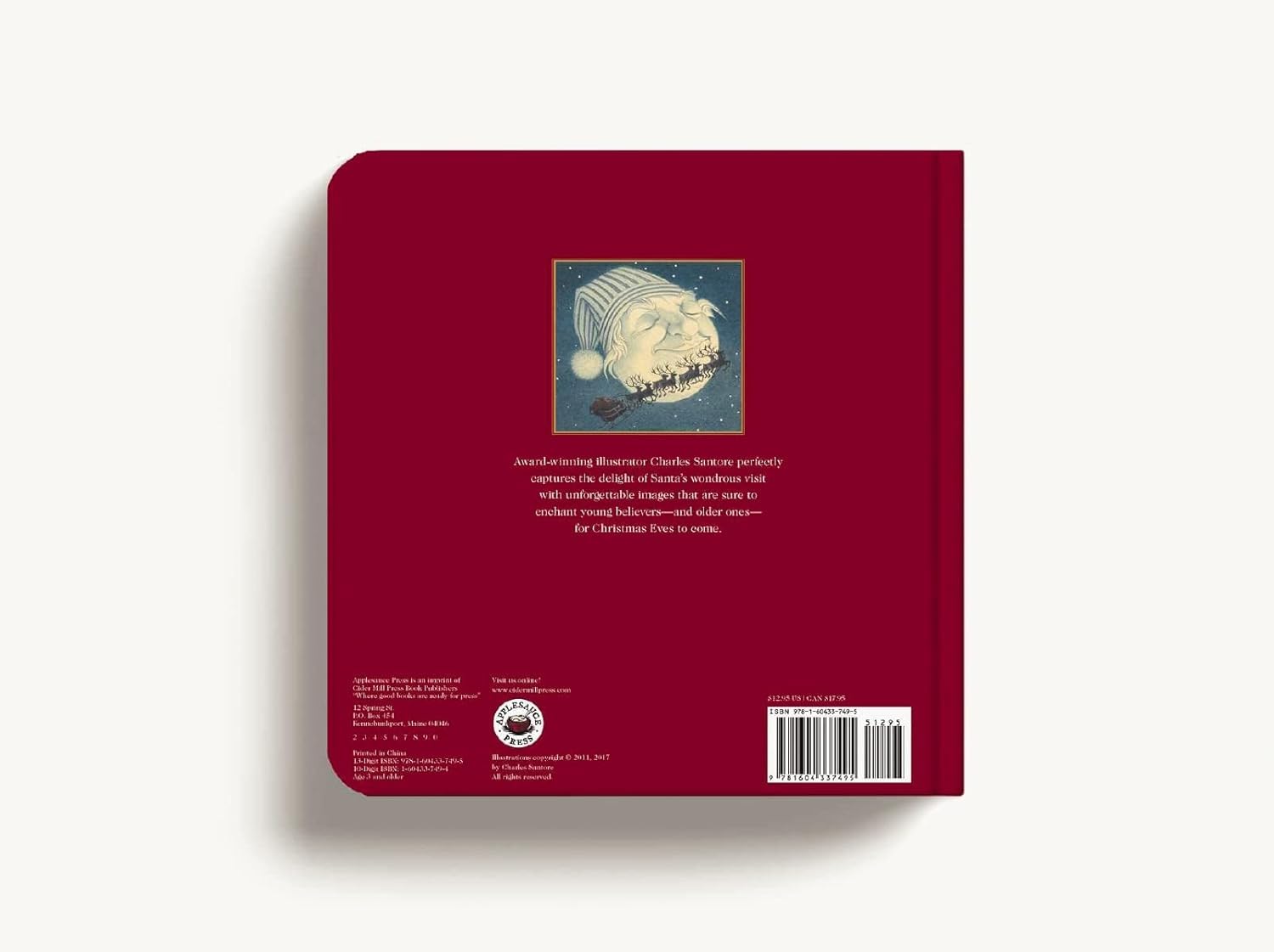 The Night Before Christmas Board Book: The Classic Edition Moore, Clement and Santore, Charles - PT02