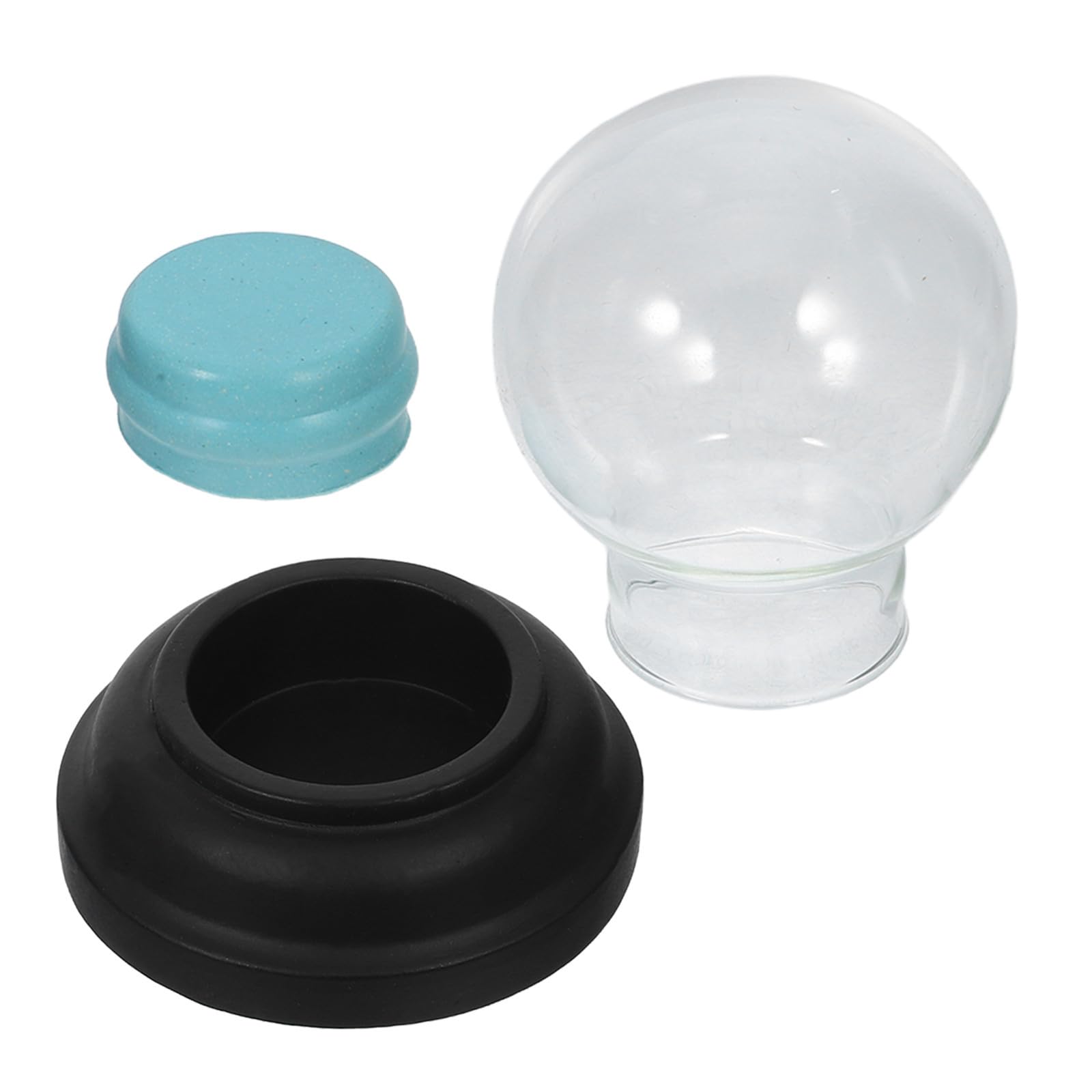 TOYANDONA 5 Piezas Cúpula de Bola de Nieve Navideña de Vidrio 3 Pulgadas | Tapa de Rosca, Diseño Reutilizable y Fácil de Limpiar, para Manualidades DIY y Decoración de Navidad