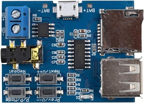 MP3 Format Lossless Decoders Decoding Power Amplifier MP3 Player Audio Module MP3 Decoder Board support TF Card USB