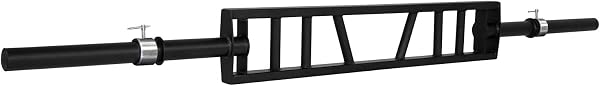 Yes4All Multi Grip Barbell & Cable Attachment - Swiss Bar, American Bar for Greater Range of Motion, with 2 Collars, Fit