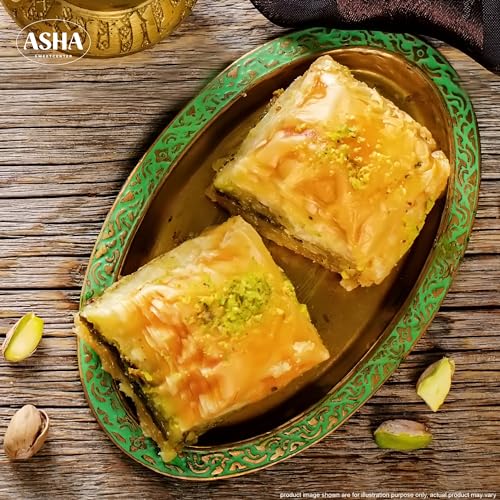 Image of ASHA SWEET CENTER Baklava Assorted Sweets 500 Gram | Premium Sweets Perfect For Gifting And Snacking | Turkish Delight Made With Fresh Ingredients