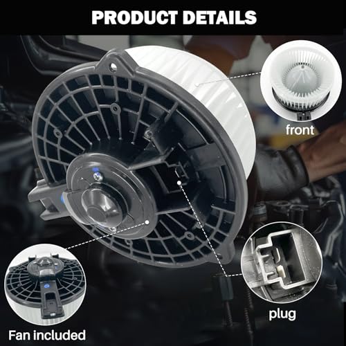 Image of 700192 AC Heater Blower Motor Fan Assembly Fit for Acura rl 2005-2012, for Honda Odyssey 2005-2010, Ridgeline 2006-2007 79310SHJA01, 79310SJAA02, 79310SJCA02