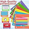 6 Pack Pencil Pouch for 3 Ring Binder, Featuring Colored Zippers & Transparent Windows, Multicolors Fabric Pencil Case Pouch Durable Zipper Pencil Bags in Bulk for Office School Supplies (6 Colors) #2