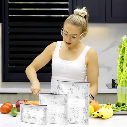 Bolsas de aluminio con cierre de cremallera hermético, reutilizables y duraderas 5