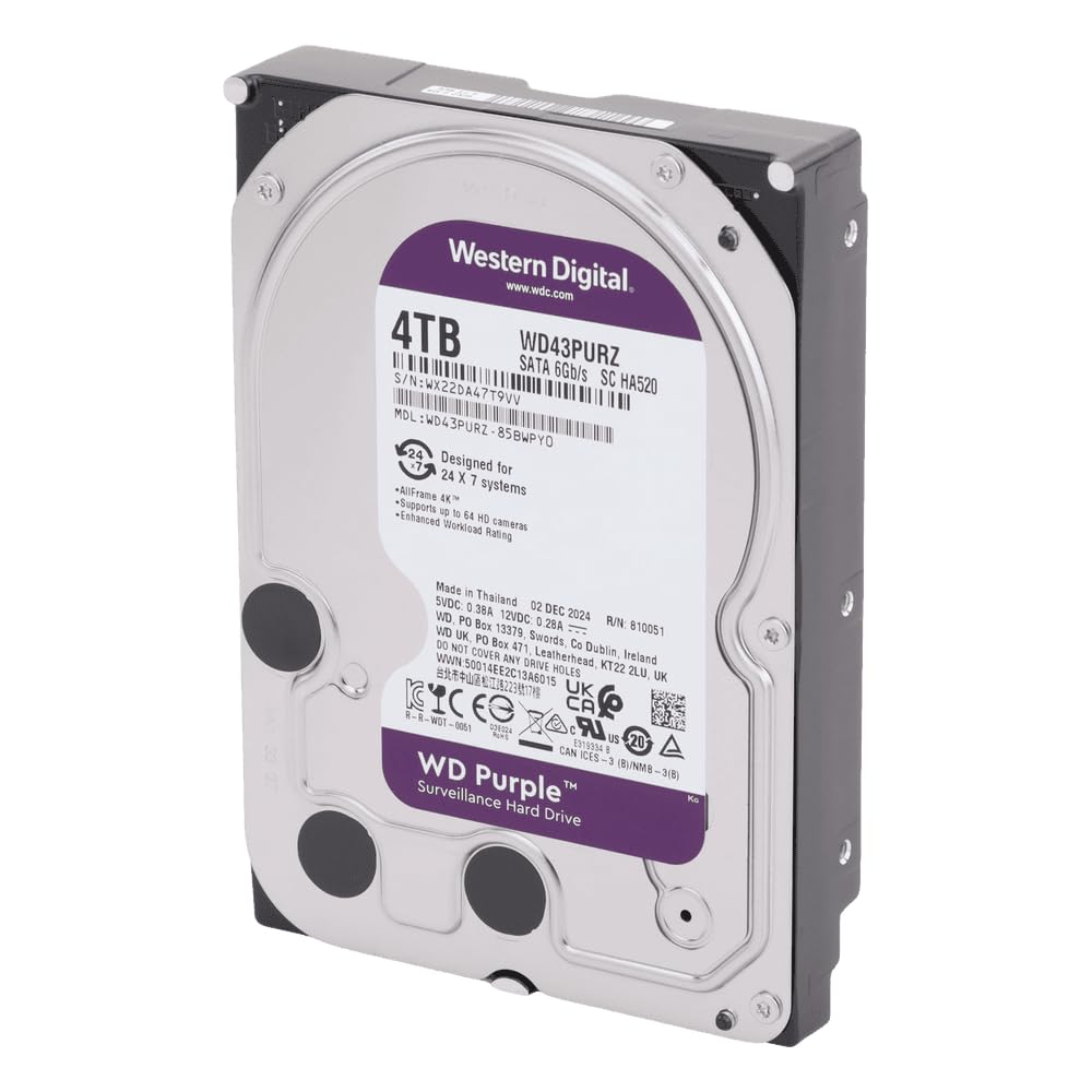 Western Digital WD43PURZ 4TB Hard Drive