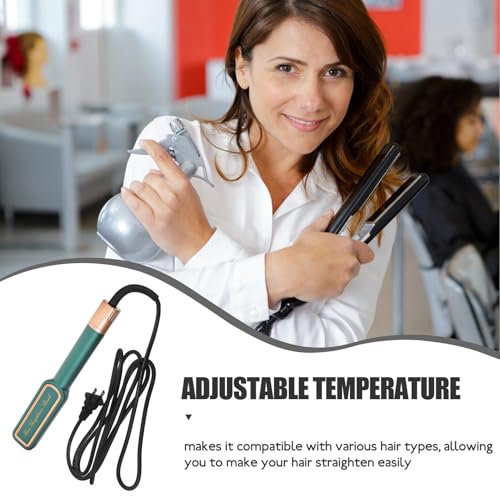 Plancha para el cabello ajustable y portátil GALPADA para mujeres, herramienta de alisado rápido para cabello ondulado y rizado, ligera con calefacción cerámica, enchufe estadounidense miniatura 4