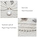 Simsly Rhinestone Head Chain Drop Hair Chain Silver Head Chains Jewelry Layered Hair Headpiece Accessories for Women and Girls