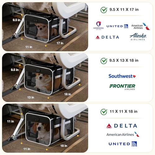 image for Lekereise Top-Expandable Pet Carrier 18x13x9.5 Inch Southwest Frontier