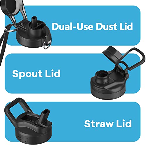 Arslo Insulated Sport Bottle With Straw Lid, Stainless Steel Water Bottles Double Walled, Vacuum Thermo Mug,Metal Water Bottle Insulated Keeps Water Cold #TOP4