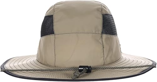 Miniatura 5 de Panama Jack Sombrero de sol para hombre, cubo Boonie de nailon, plegable, ala grande de 3 14 pulgadas, protección solar UPF 50+ UVAUVB