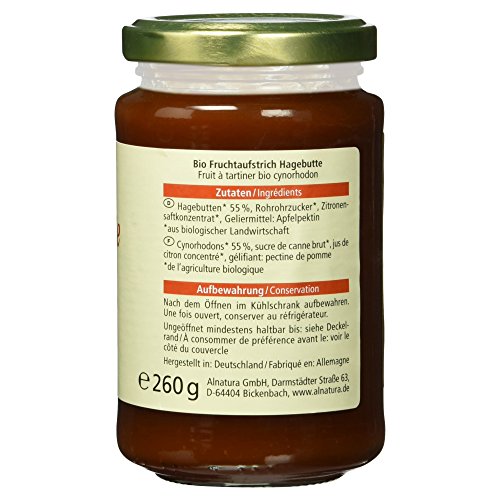 Alnatura Bio Fruchtaufstrich Hagebutte, 260g