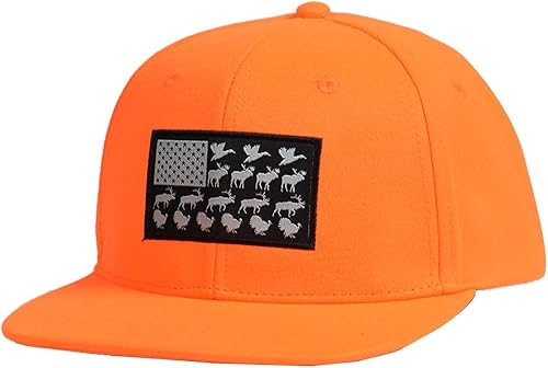 EDTREK Performance Outdoorsman Snapback - Sombrero de camión con ala plana, bordado de animales único