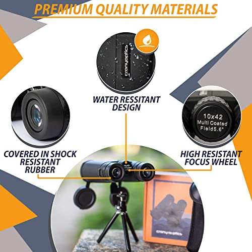 Professional Binoculars For Bird Watching – Premium Bird Watching Binoculars For Adults - Lightweight Binocular Kit For Birding - 10X42 Long Range And High Powered Binoculars #TOP1