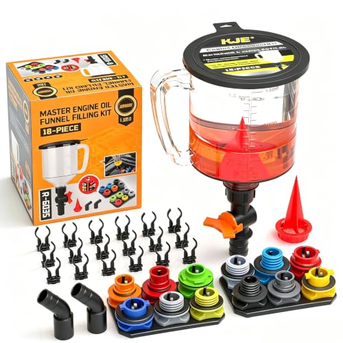 KJE 18PCS Spill-Proof Coolant Funnel Kit
