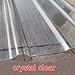 Roof Panels 1/3/5/8/10/13 Pcs,Impact Resistance Roofing Sheet,0.08in Thick Roofing Panels Window and Door Awning Covers FRP Daylighting Plate,Easy to Bend & Cut,With Screw (35x24in,1 Pcs)