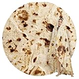 Burrito Decke - Burrito Decke - Food Blanket - Gemütliche Flanell-Fleecedecke - Gemütliche Fleecedecke für Zuhause, Reisen und