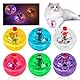 6pcs Katzenspielzeug Geisterjagd-Bewegungsbälle,Geisterjagd Katzenkugel Bewegung Bälle,Klinkende Katzenkugel Bewegung Bälle Haustierspielzeug Interaktives Katzenspielzeug Jagd Bewegung Light Up Ball