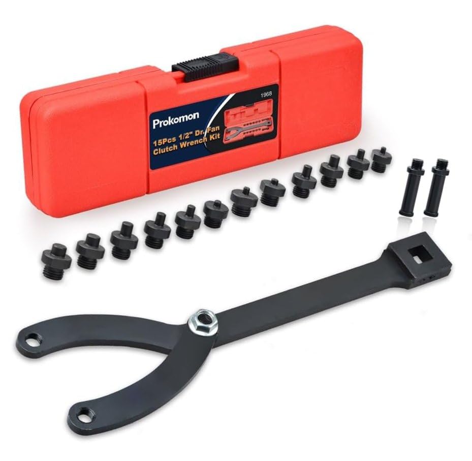 Prokomon Variable Cylinder Spanner Wrench Set; 15Pc Adjustable with Variable Spanner Wrench Pins