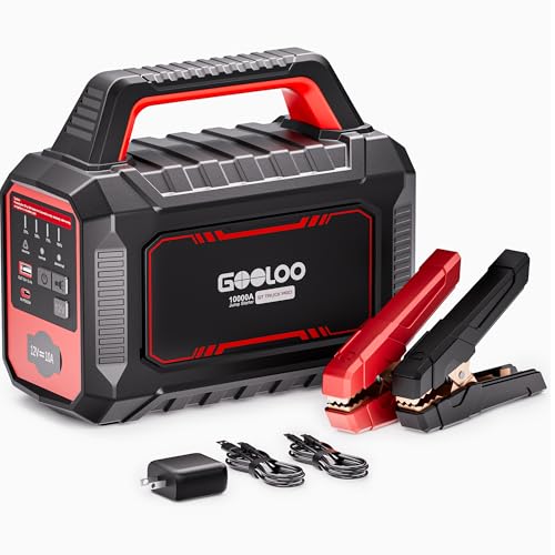 GOOLOO GT Truck PRO 10000A Jump Starter with 65W Fast Charge, 64000mAh Portable Car Battery Booster Power Pack , 12V Jum - Detailed View