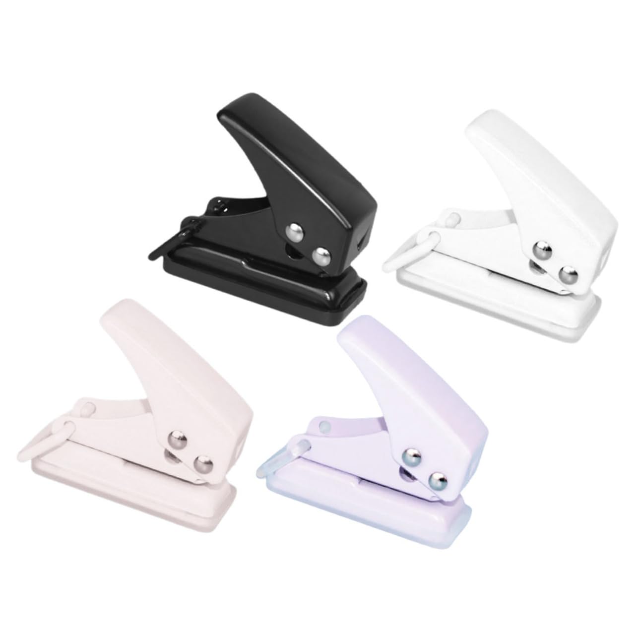 DOITOOL 5 Ensembles Perforatrice À Papier Manuelle Perforateur De Bureau Pour Documents Fournitures De Bureau Compacte Durable 4 Pièces * 5