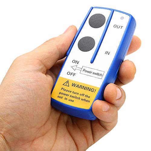 Yorten Kit de controle remoto de guincho de console sem fio universal 12V 50 pés compatível com Jeep