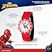 Marvel Spider-Man Kids' Bezel Stainless Steel Time Teacher Analog Quartz Nylon Strap Watch