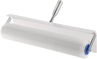 19" Spiked Screeding Compound Roller | 19"x 1" Remove Bubble Smooth Level Screed Surface Flooring Latex Self Levelling Spiked Compound Screed Floor Roller