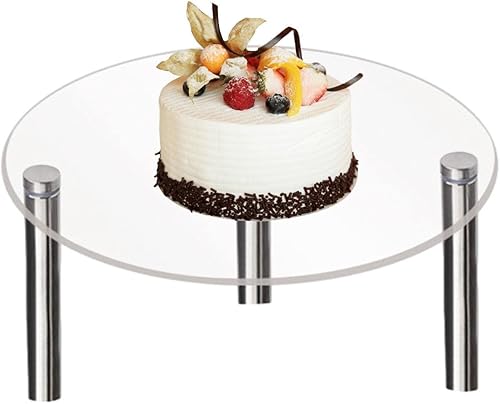 Soporte redondo de acrílico para tartas Soporte redondo de acrílico para cupcakes, soporte apilable transparente para tartas, torta para cupcakes,