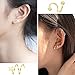 18 Pairs Stainless Steel Stud Earrings Set for Women Men Star Moon Triangle Heart Leaf 20G Cartilage Earrings Hypoallergenic Flatback Earrings Piercing Jewelry (Golden)