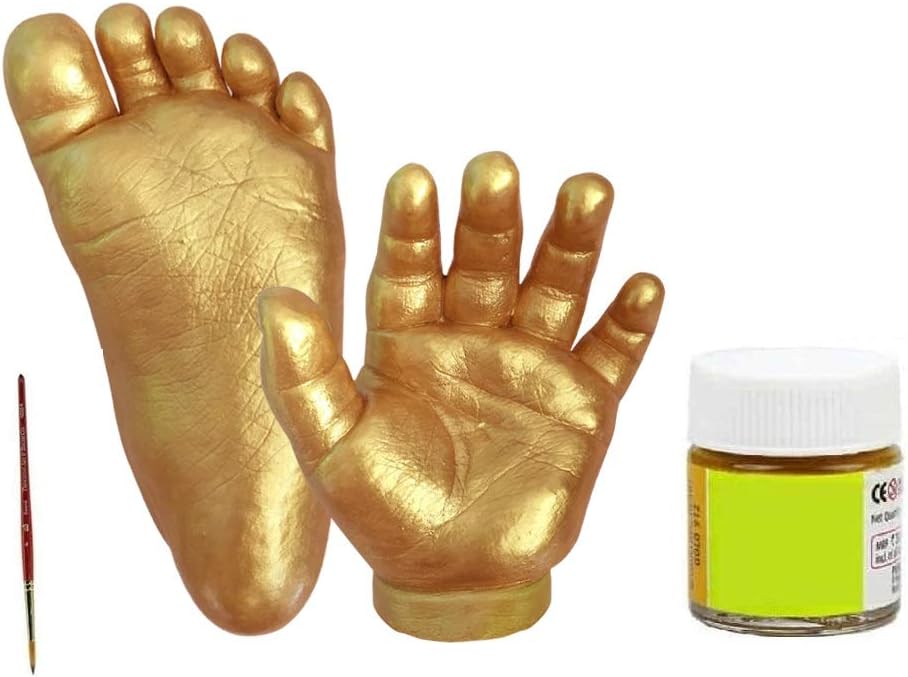 Snygg 3D Molding 350gm Casting Powder 500gm Kit for Hand and Foot Cast Newborn Baby and Toddler(White)
