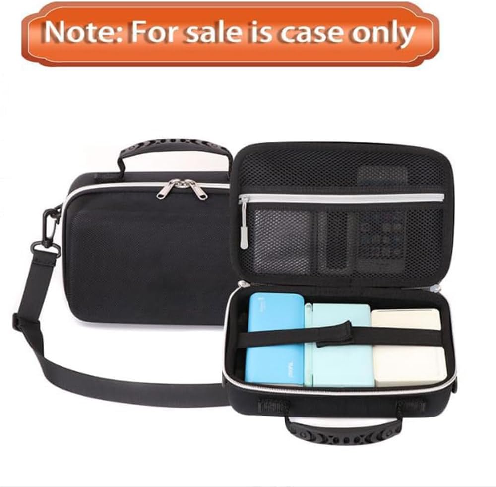 Projector Carrying Case, Mini Projector Hard EVA Case Bag Compatible with More Movie Projector, Camera, VR Travel Storage Bag