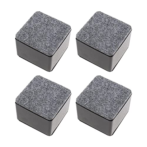The Lord of the Tools 4pcs Rehausseurs de Meubles en Acier Carbone Non-tissé Feutre Rehausseurs de Bureau Chaise Auto-adhésifs Robustes de Meubles Support...