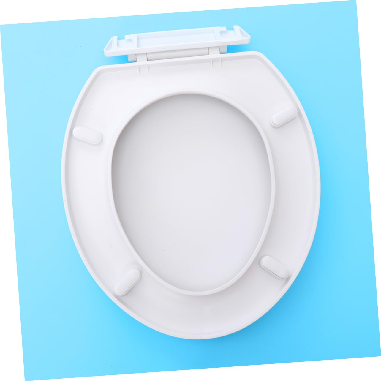 Anneome Weißer Pp Toilettensitz mit Hautfreundlicher O-form für Badezimmer und Hotel
