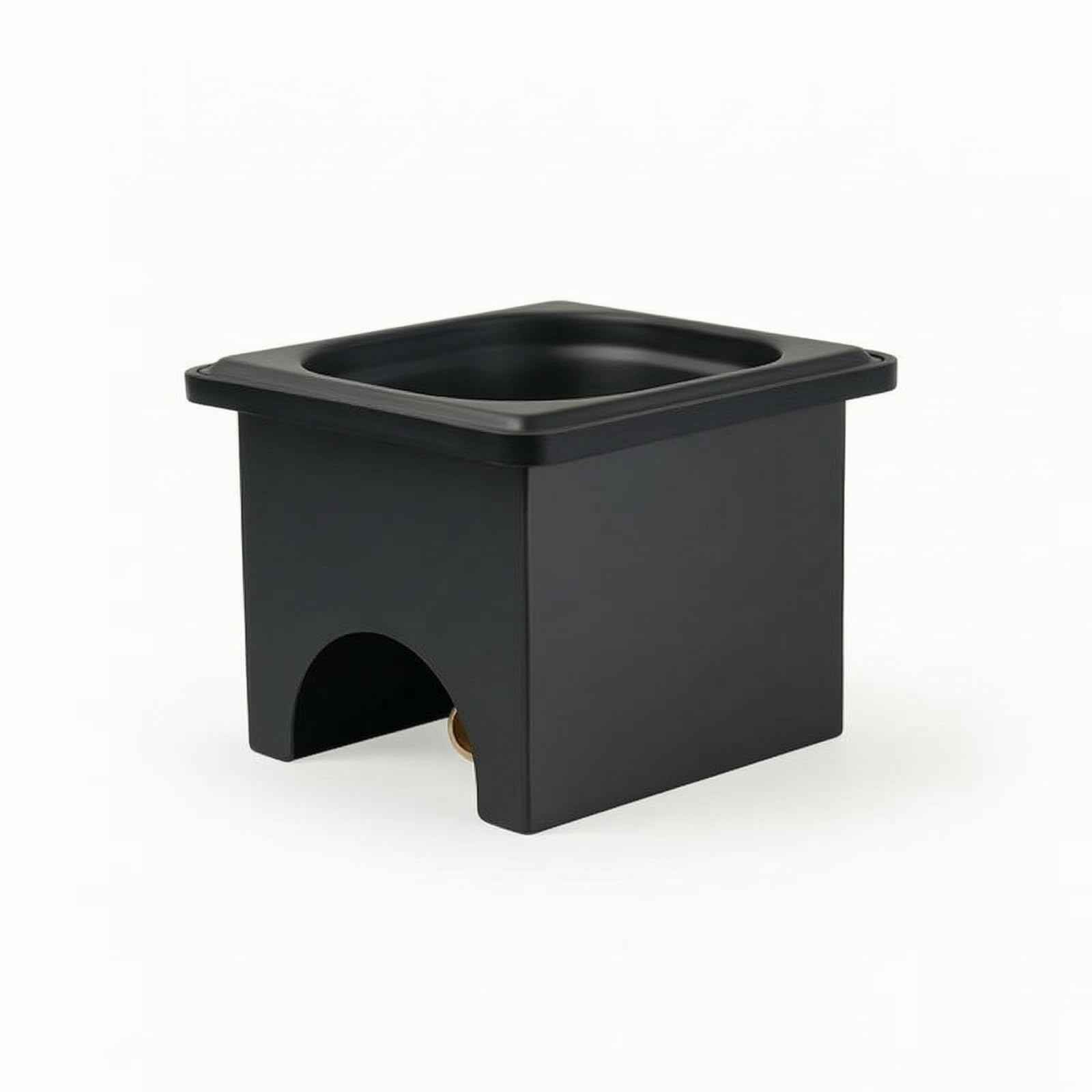 Sciacquabicchieri dppoggio Colore Nero Opacizzato Lavatazze da Banco Multifunzionale Lavabicchieri Banco per Operatori di Bar, Cucina, Quadrato Nero