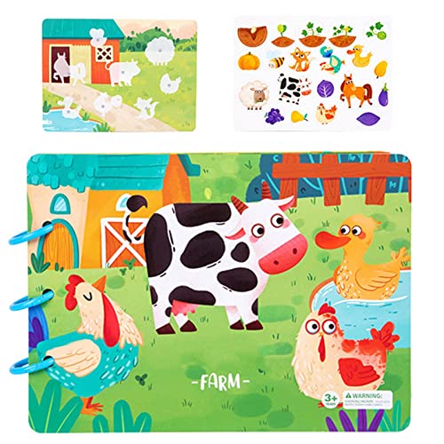 Livro Sensorial para Crianças - Livro Ocupado Educacional Sensorial para Crianças,Livro Montessori o