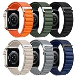 SIERVOS 6 Stück Armband Kompatibel mit Apple Watch Armband 44mm 42mm 45mm 49mm...
