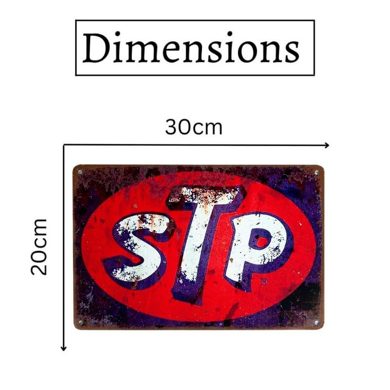 Image of Eazywagon Decorative Retro Metal Signs Wall Plate - 12x8 Inch (STP) | Weatherproof Vintage Metal Sign Plate for Cafe, Home, Bar, Garage | Decorative Wall Hanging Sign Board
