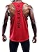 NELEUS Men's 3 Pack Dry Fit Athletic Sleeveless Muscle Tank,5031,Black,Grey,Red,L,EU XL